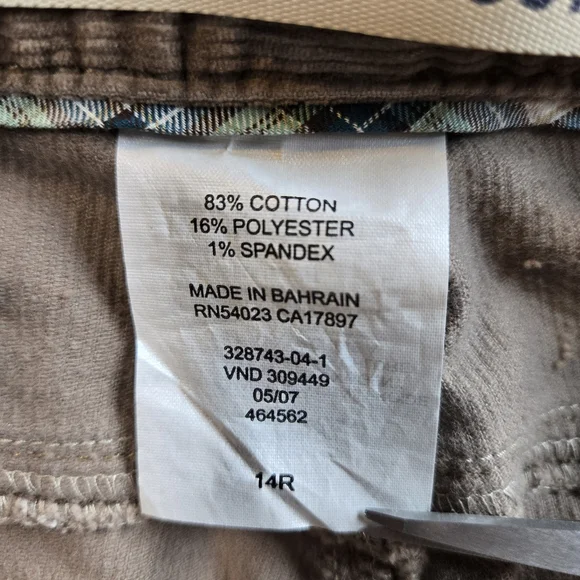 Vintage Gap Bootcut Midrise Corduroy Tan Womens 14 90s Retro Fall Winter NWOT - Picture 6 of 6